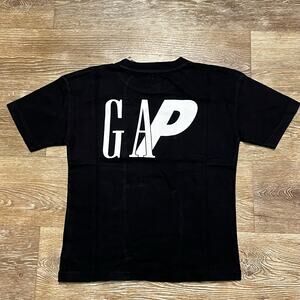 Palace x GAP Logo Black Youth T-Shirt - Unisex Casual Tee - Size Small -NWT